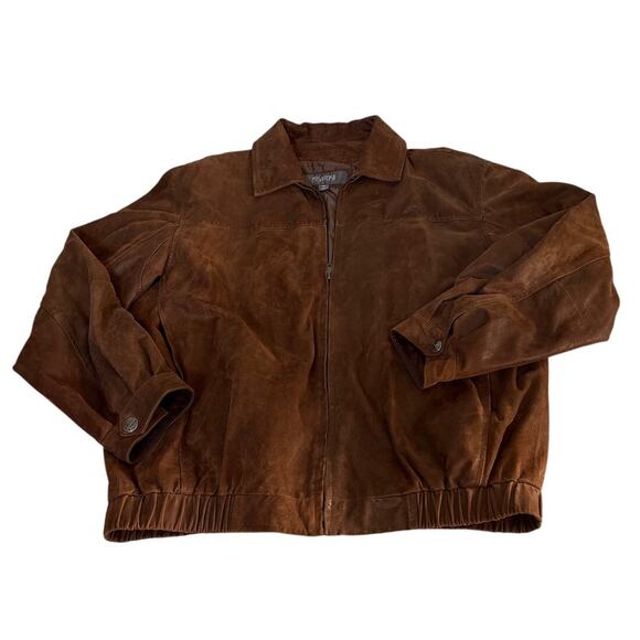 Wilson’s Leather Vintage Brown Suede Jacket L - Picture 5 of 8